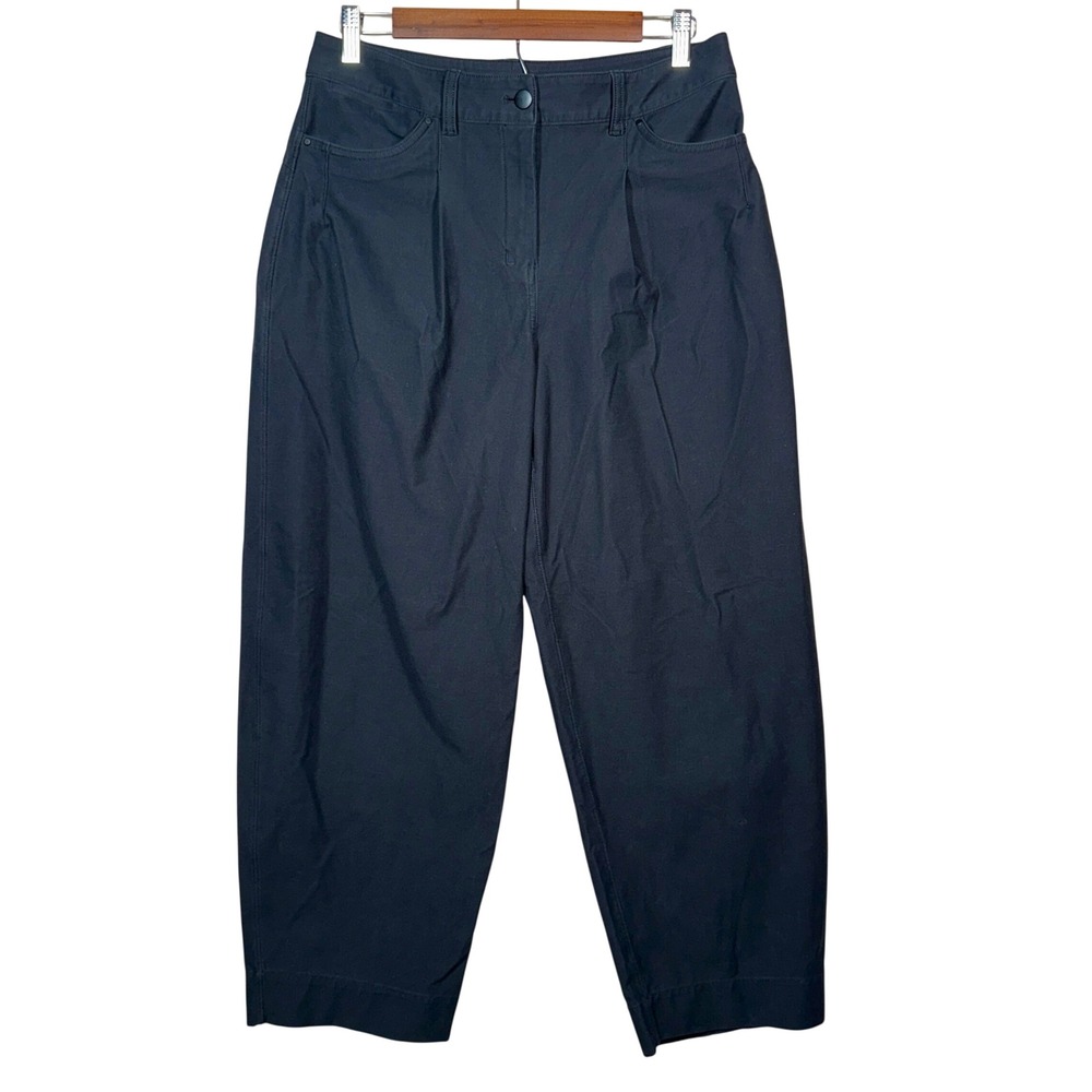 Lululemon Wide Leg Stretch Travel Pants Black Size 29 LW5FF8S Minimalist